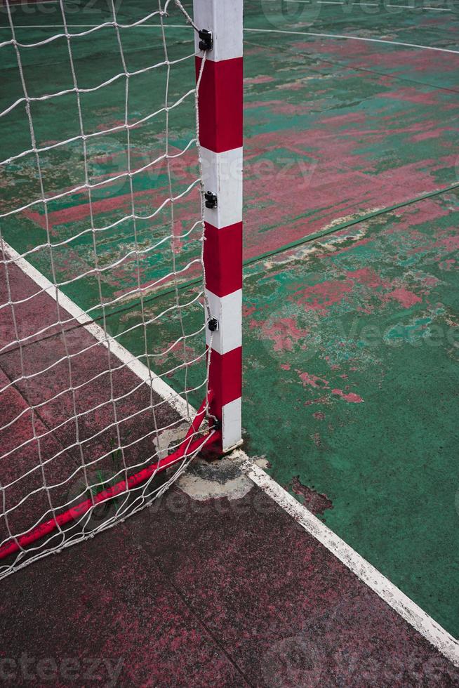 old abandoned street soccer goal sports equipment photo