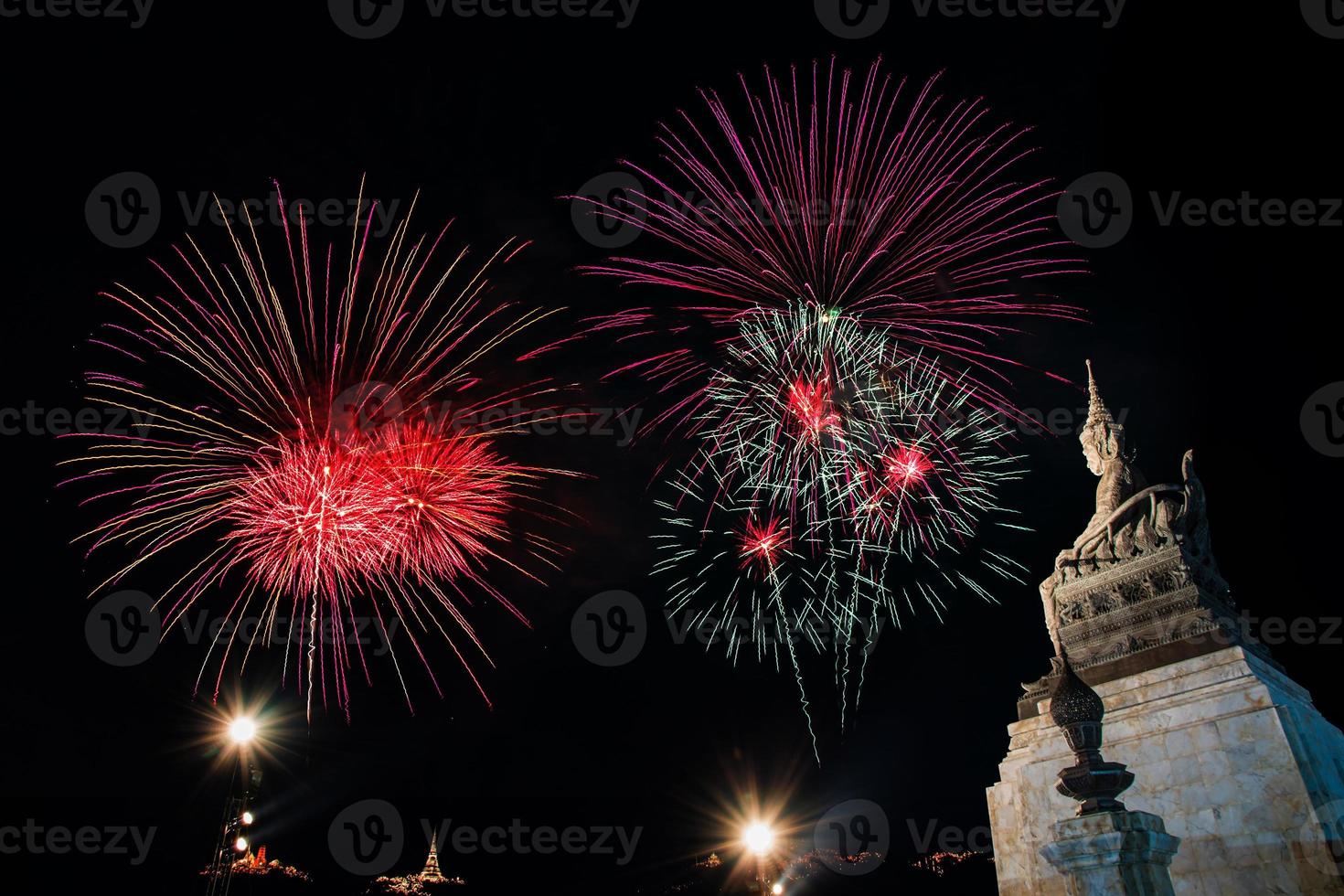 Beautiful Fireworks display. photo