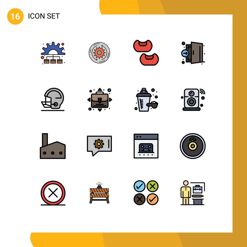 16 Creative Icons Modern Signs and Symbols of safety medical structure hospital emergency Editable Creative Vector Design Elements