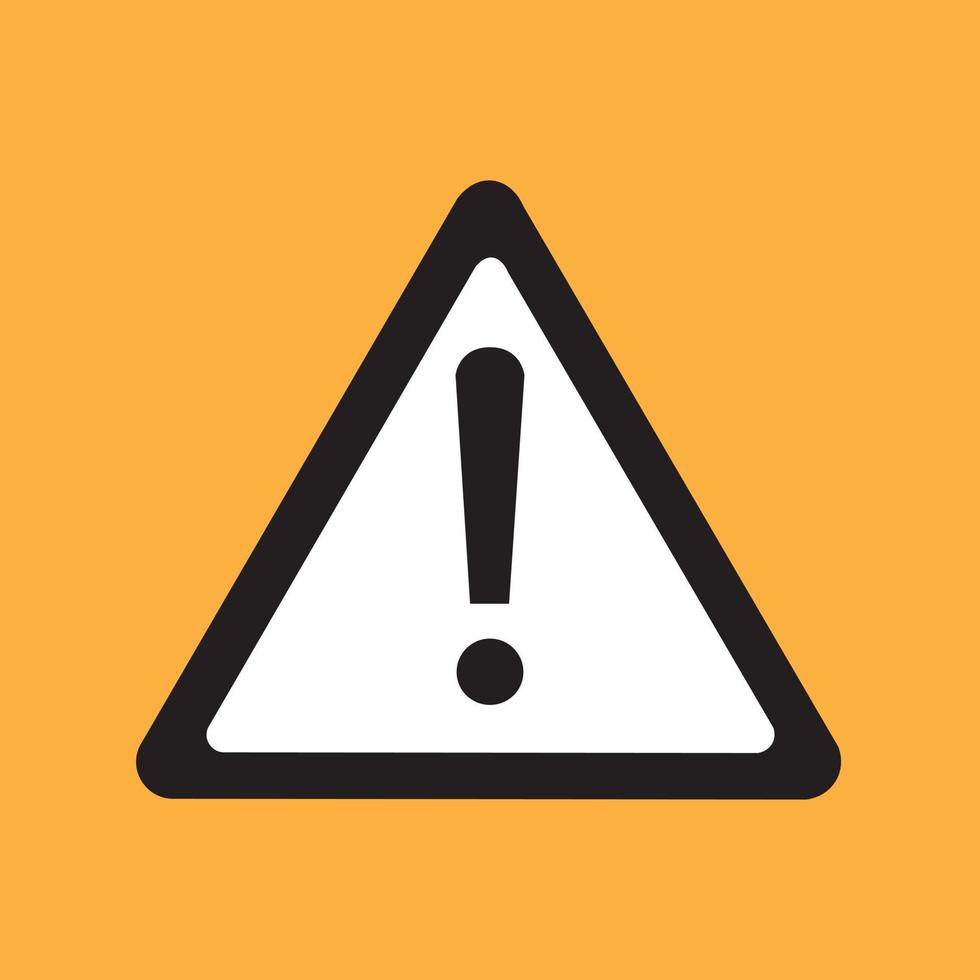 Yellow triangular other dangers warning sign vector