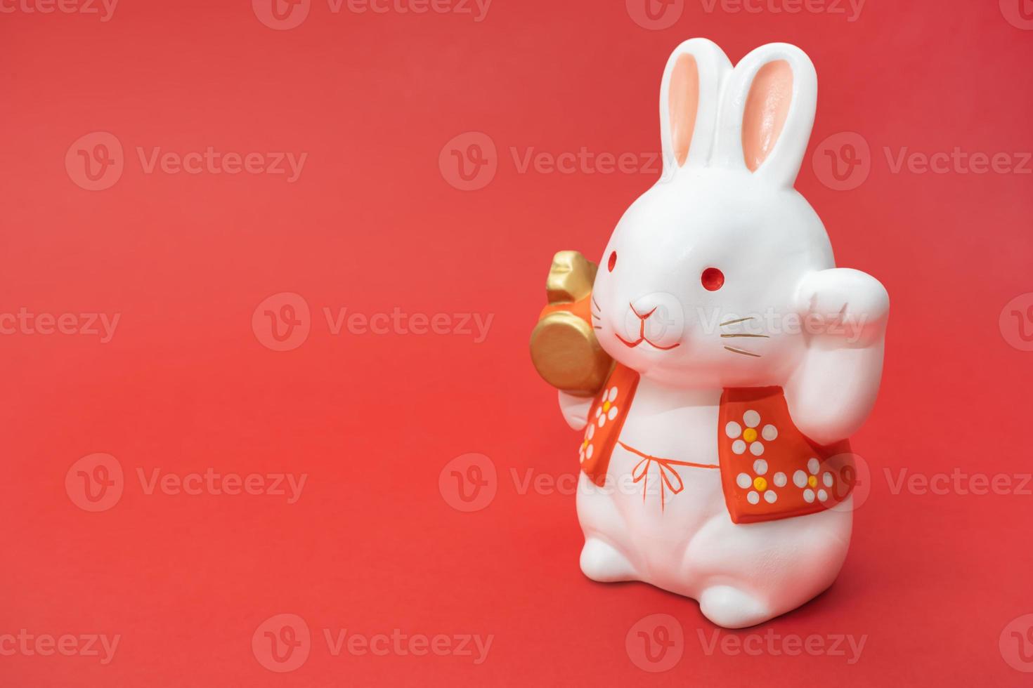 Symbol of the Chinese New Year of the rabbit. Happy New Year. Happy New Year Chinese Rabbit 2023 photo
