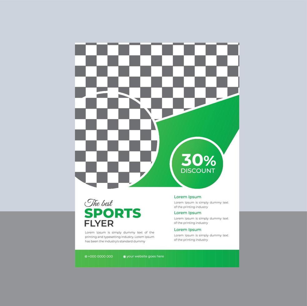 Sports, game competition flyer, poster template vector