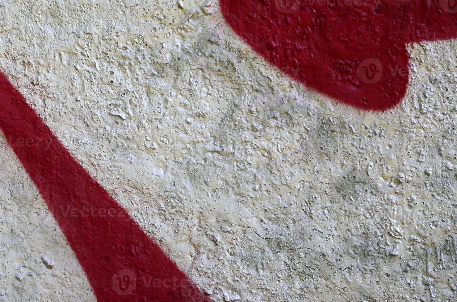 Street art. Abstract background image of a fragment of a colored graffiti painting in chrome and red tones photo