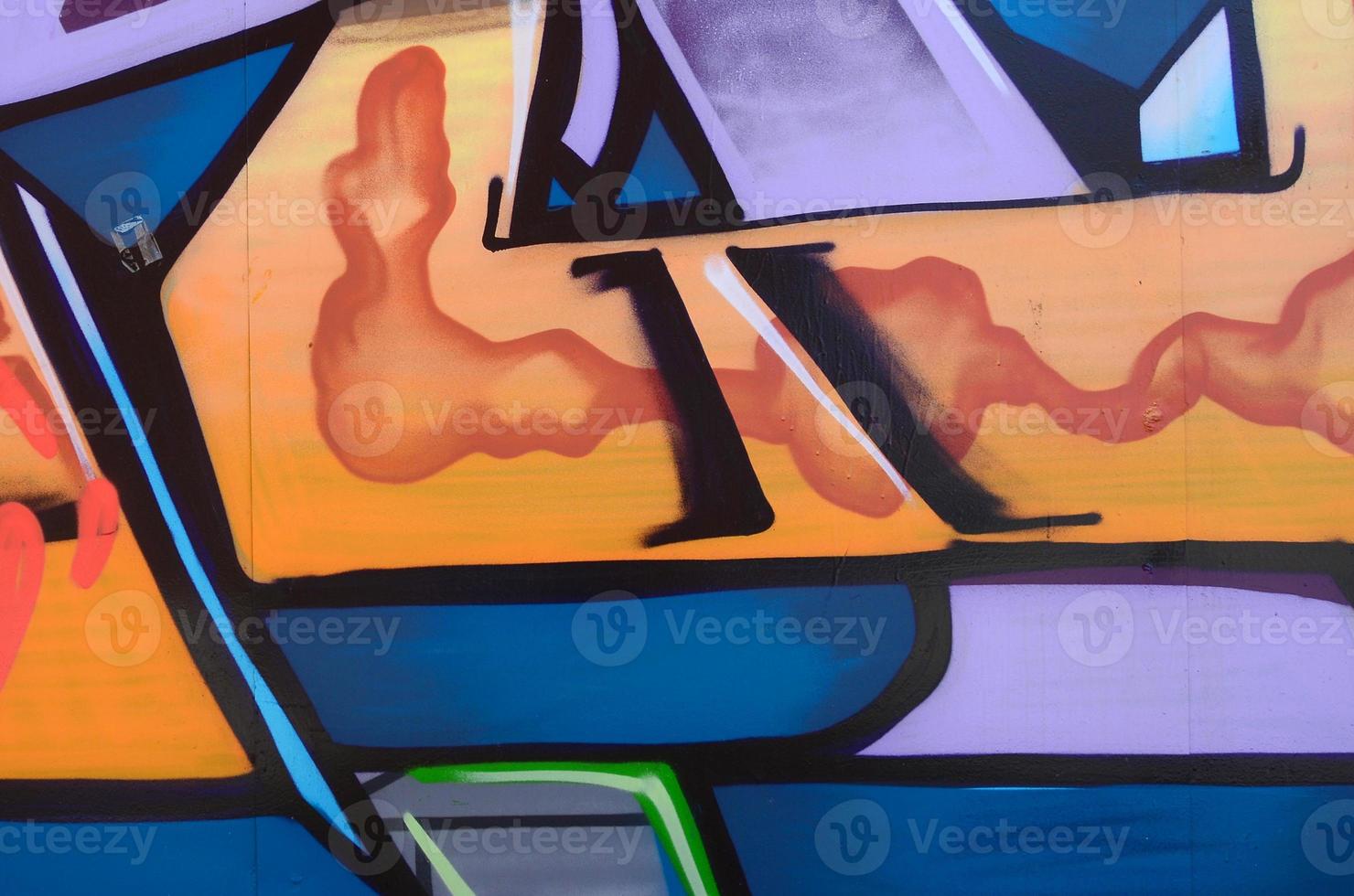 Street art. Abstract background image of a fragment of a colored