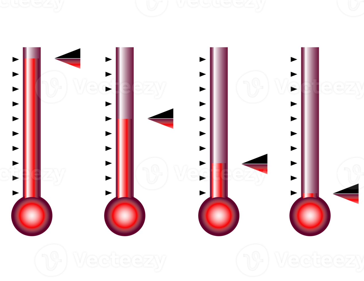 Thermometer isoliert Retro png