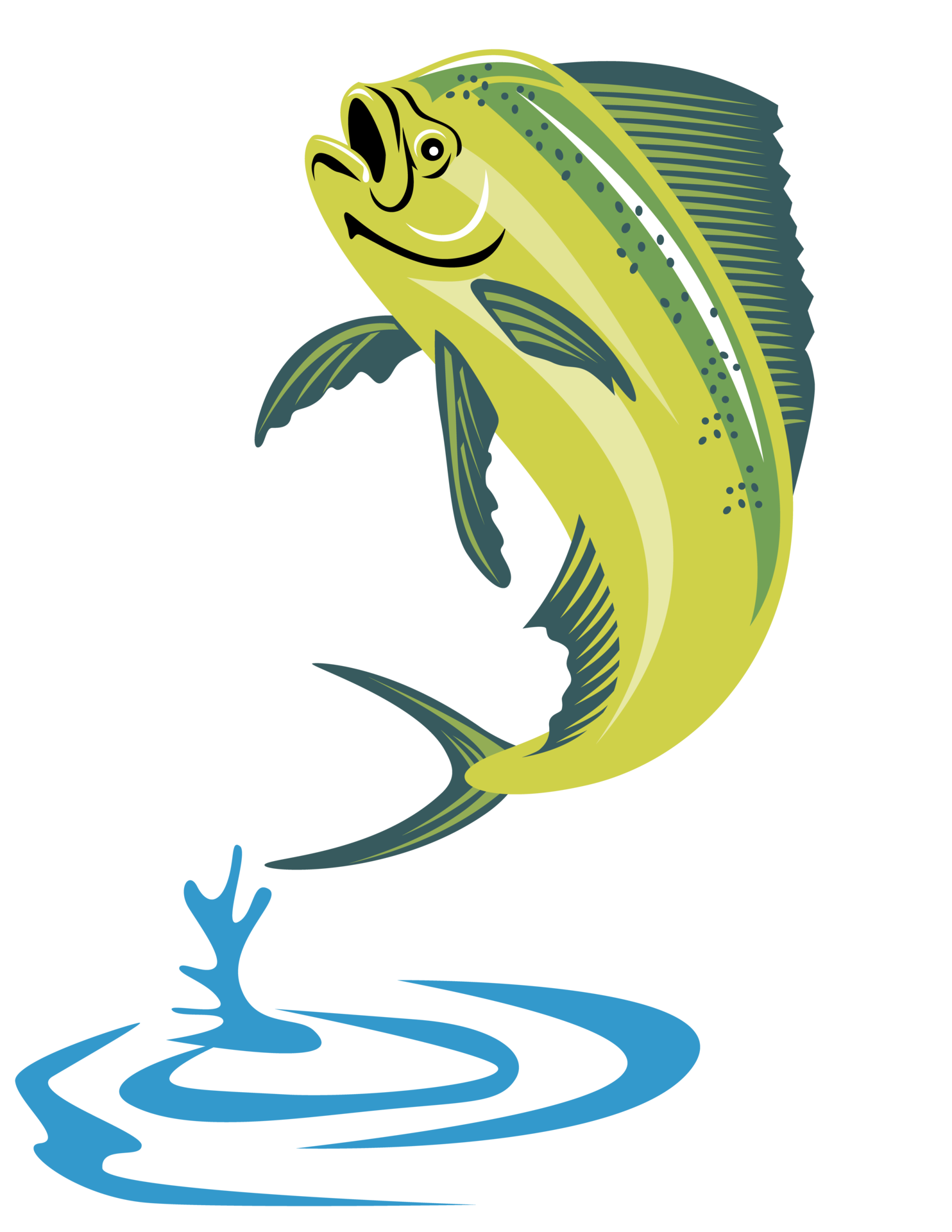 dorado dolphin fish mahimahi jumping 17164552 PNG