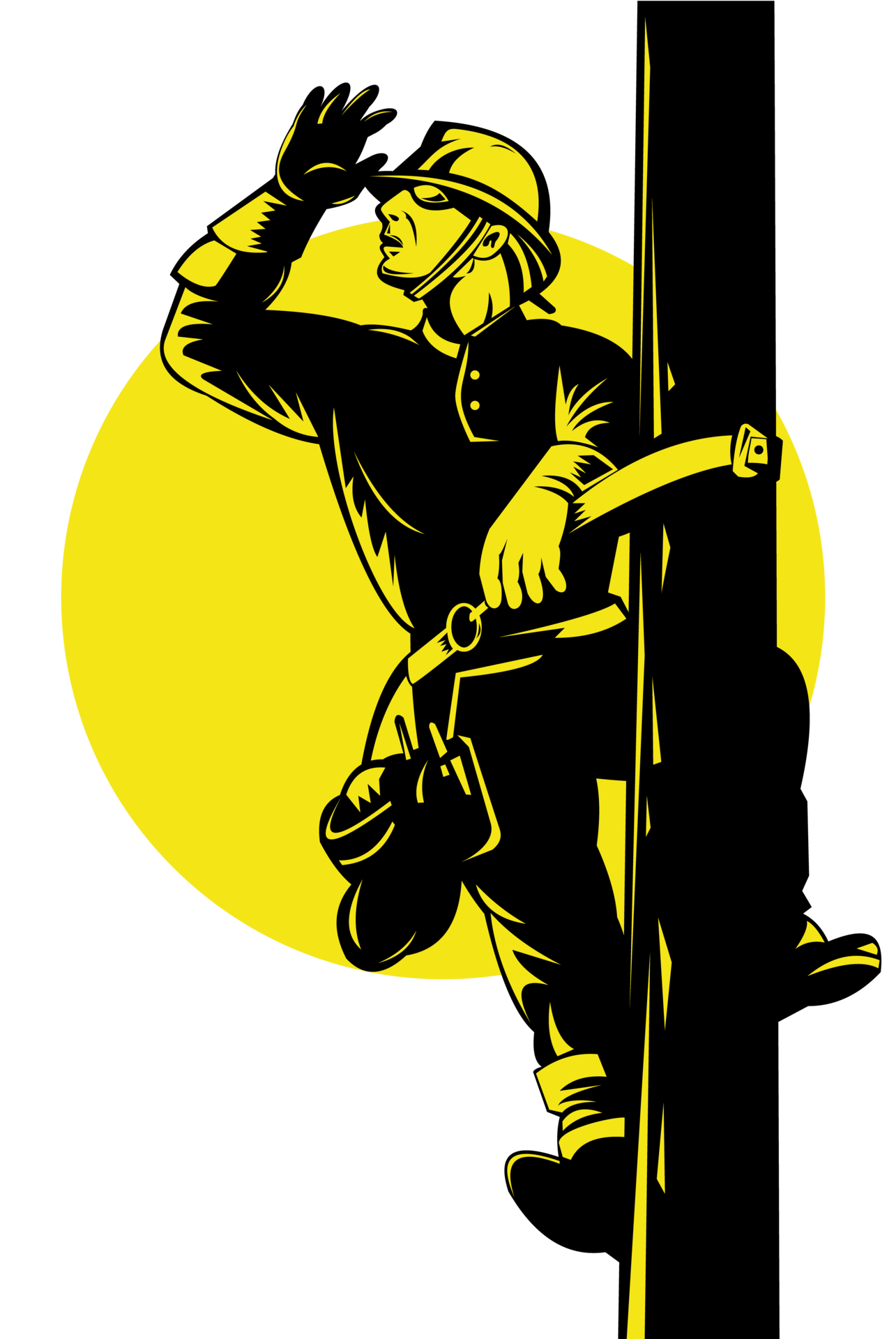 Power Lineman Isolated Background 17164556 PNG