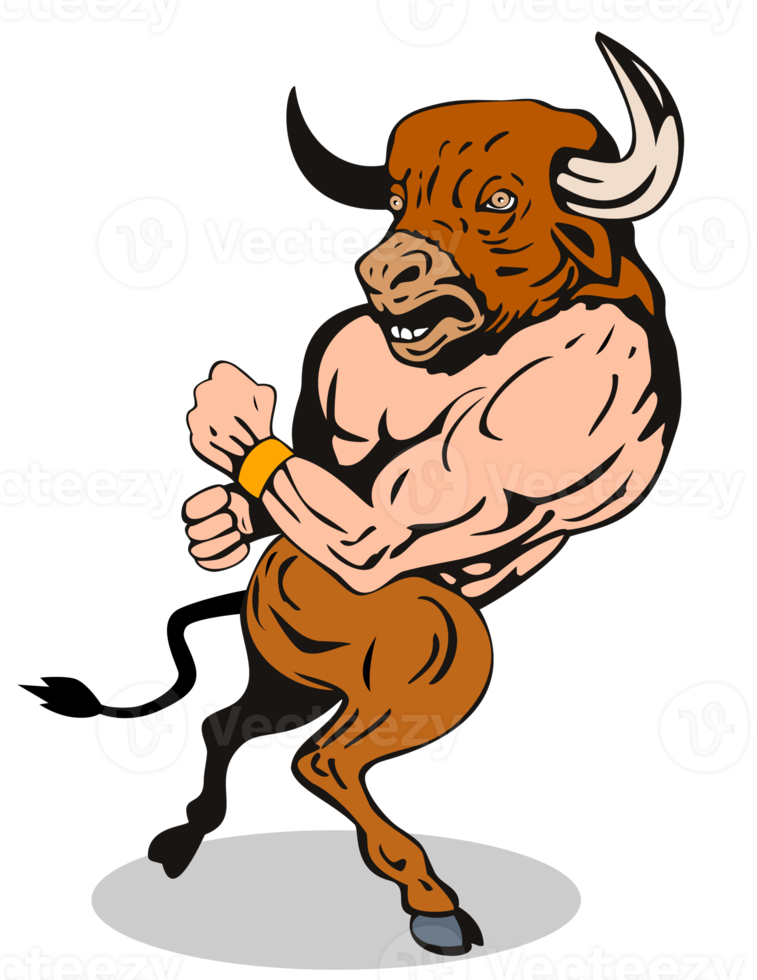 Minotaur Running  Isolated Background png