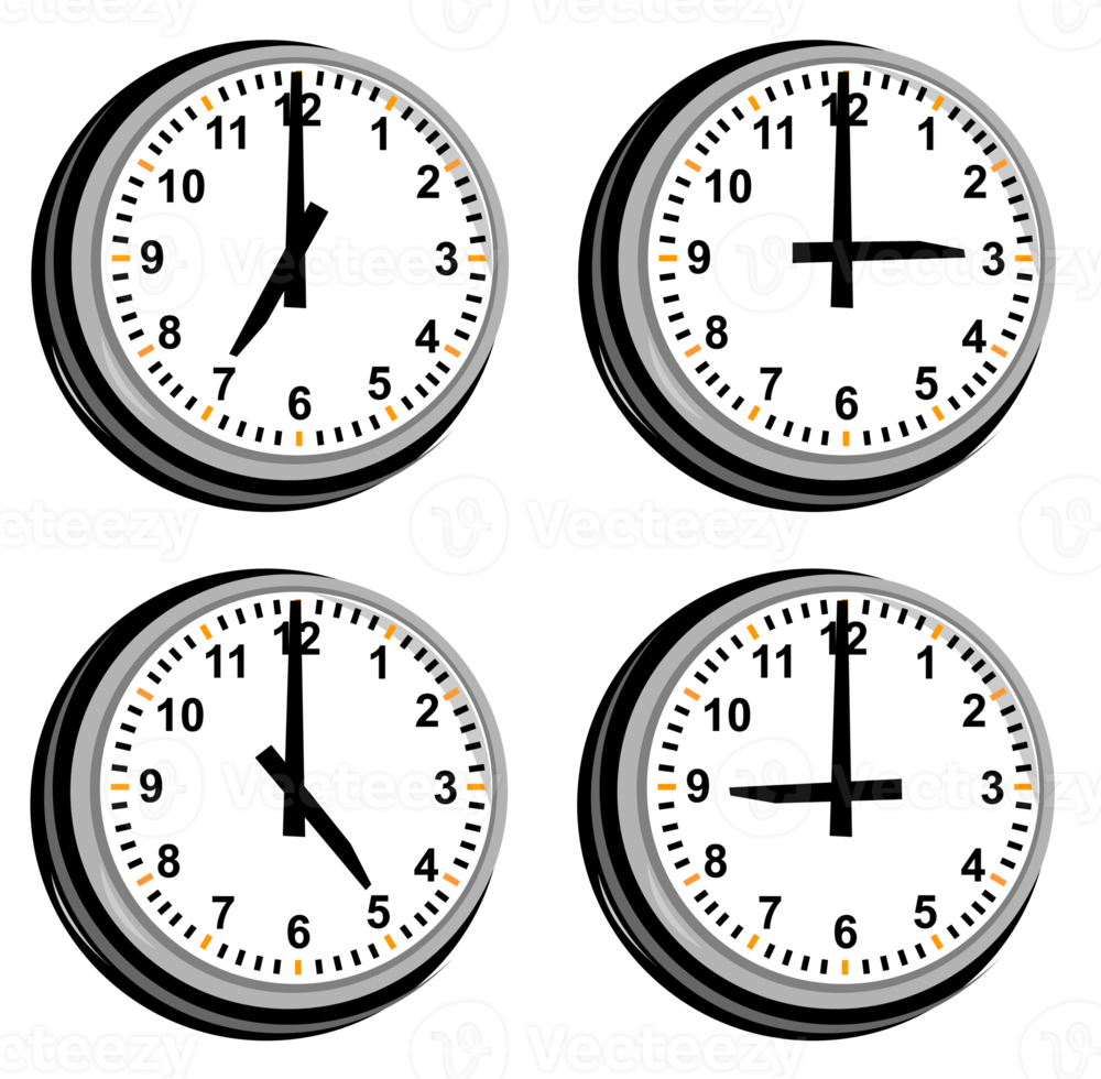 Clock  Isolated Background png
