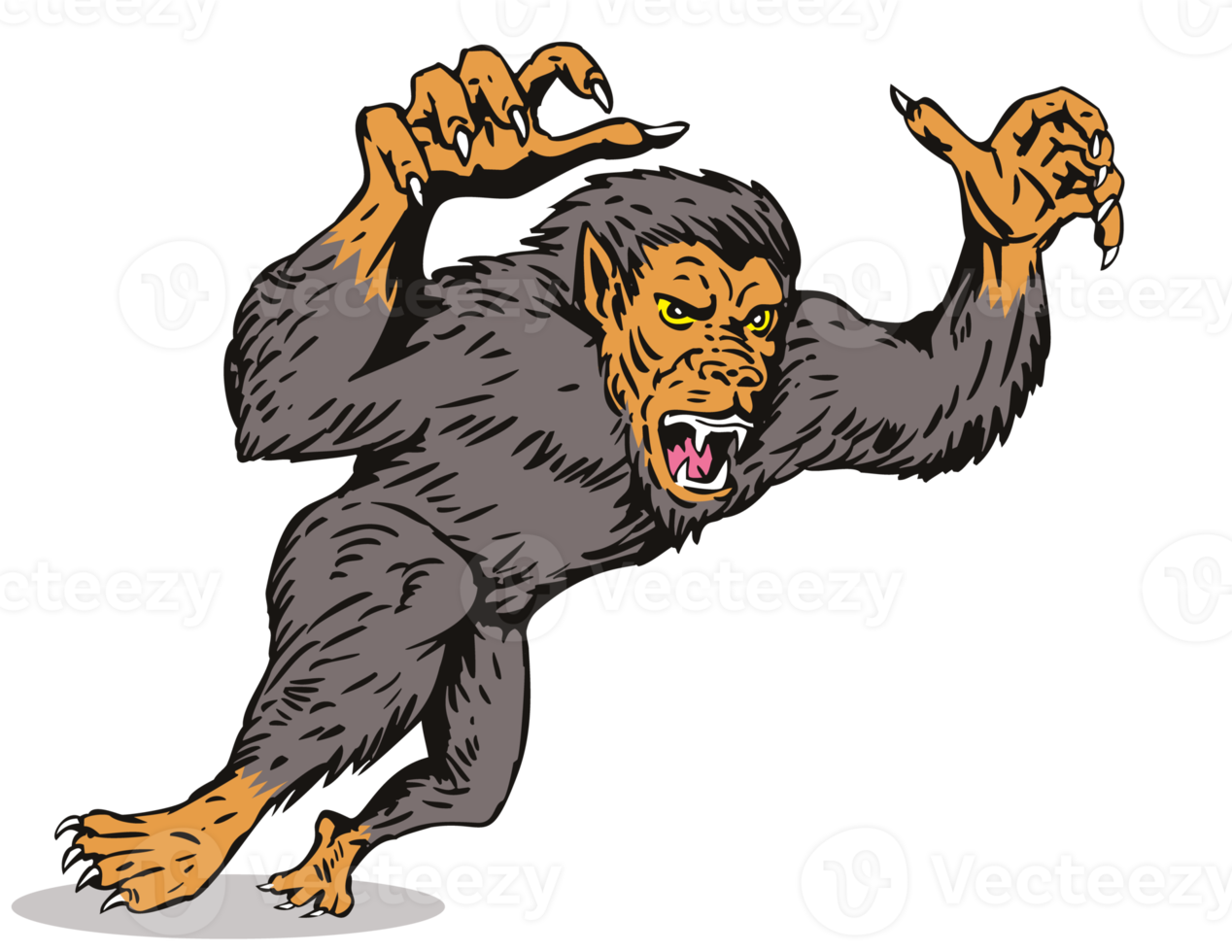 Werewolf Monster Isolated png