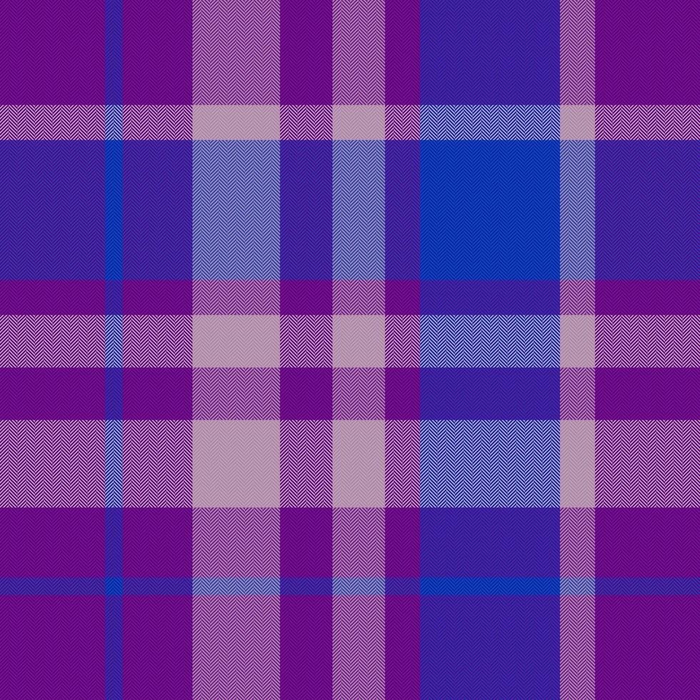 Plaid check seamless. Fabric vector pattern. Texture tartan background textile.