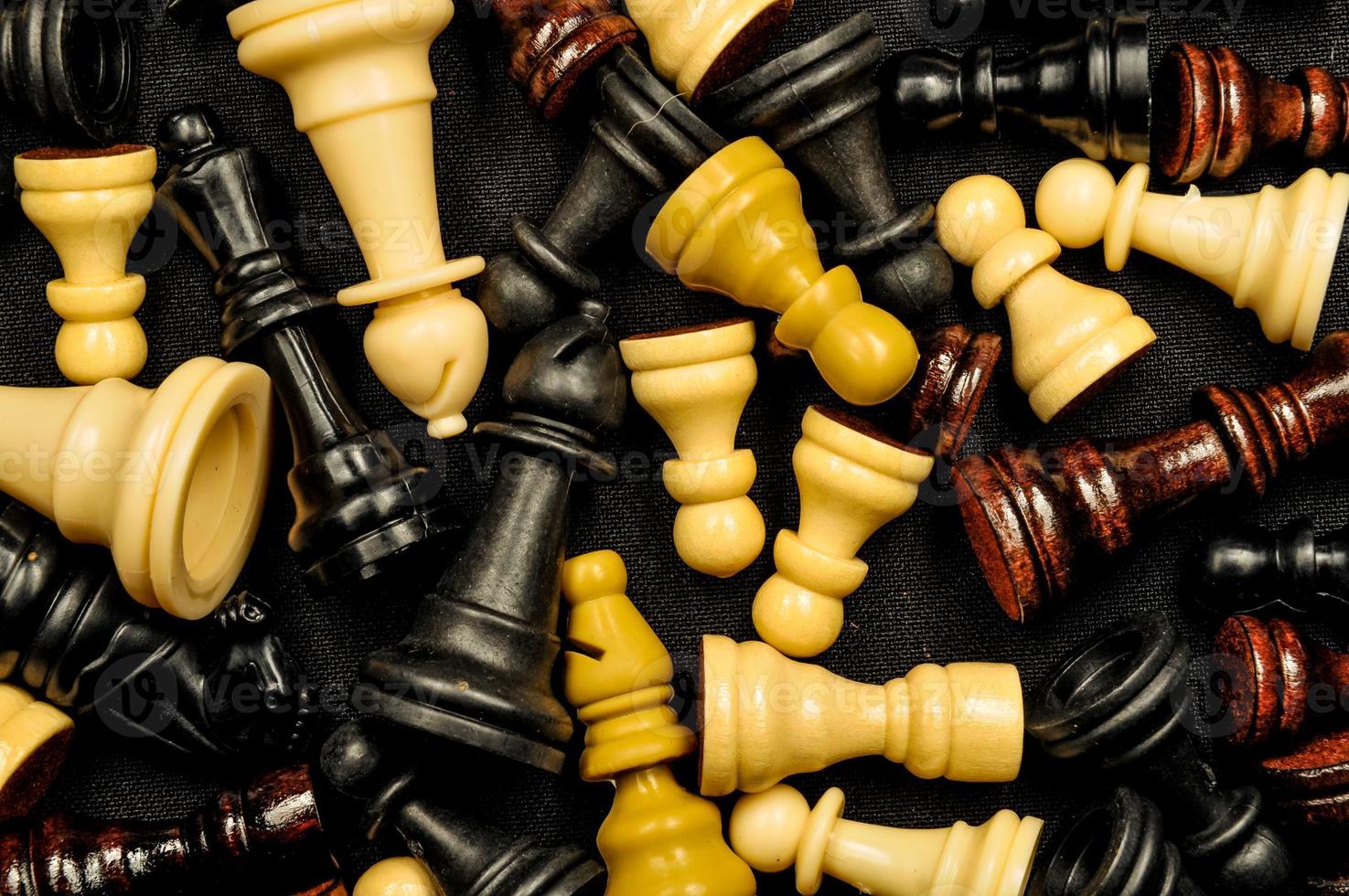 Chess pieces background photo