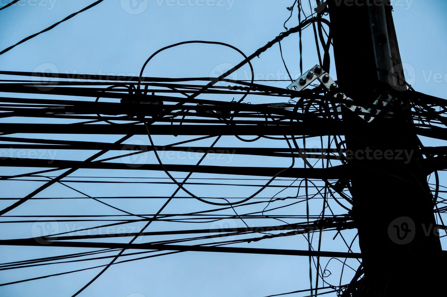 Energy pole close-up photo