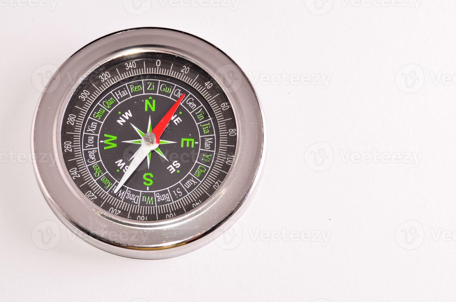 Isolated analog compass photo