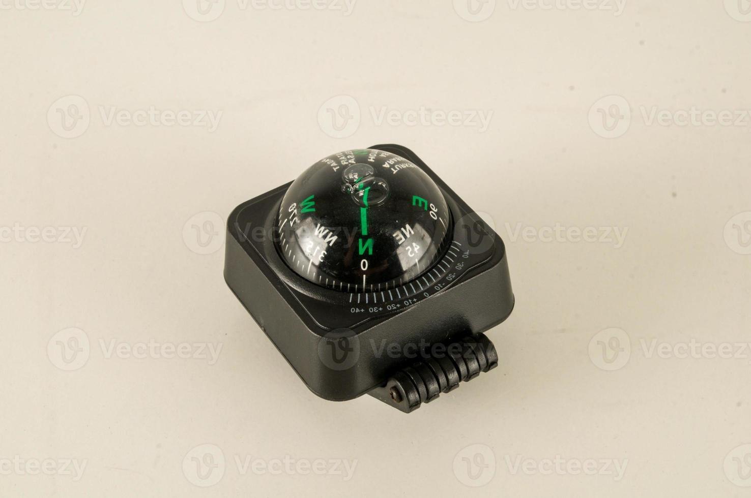 Isolated analog compass photo