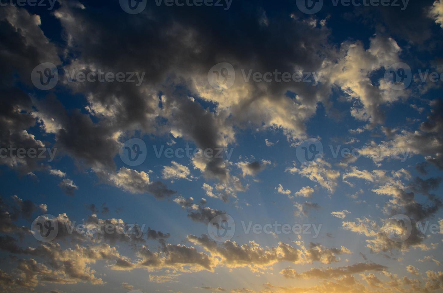 Sky over the sunset photo