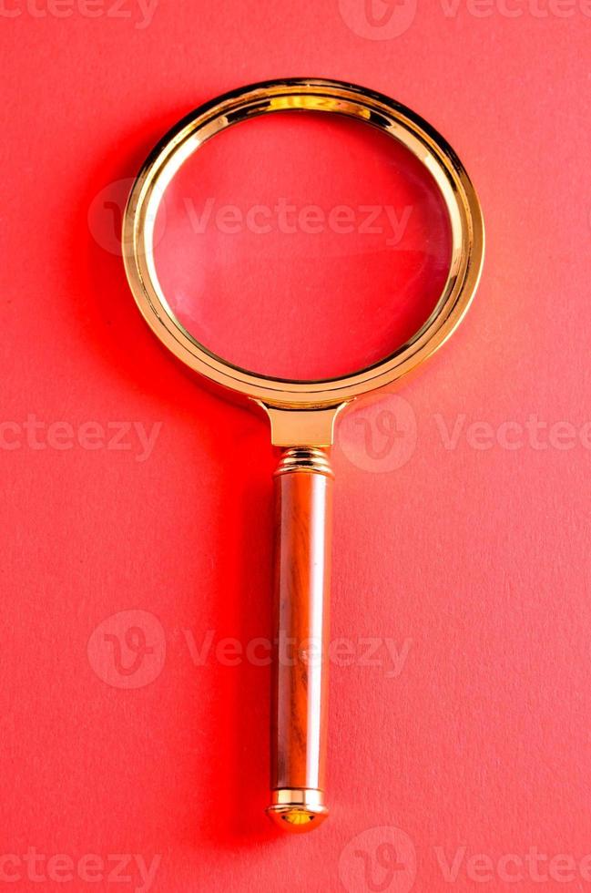 Isolated magnifying glass photo