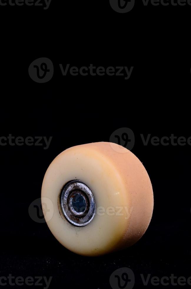 Isolated skateboard wheel photo