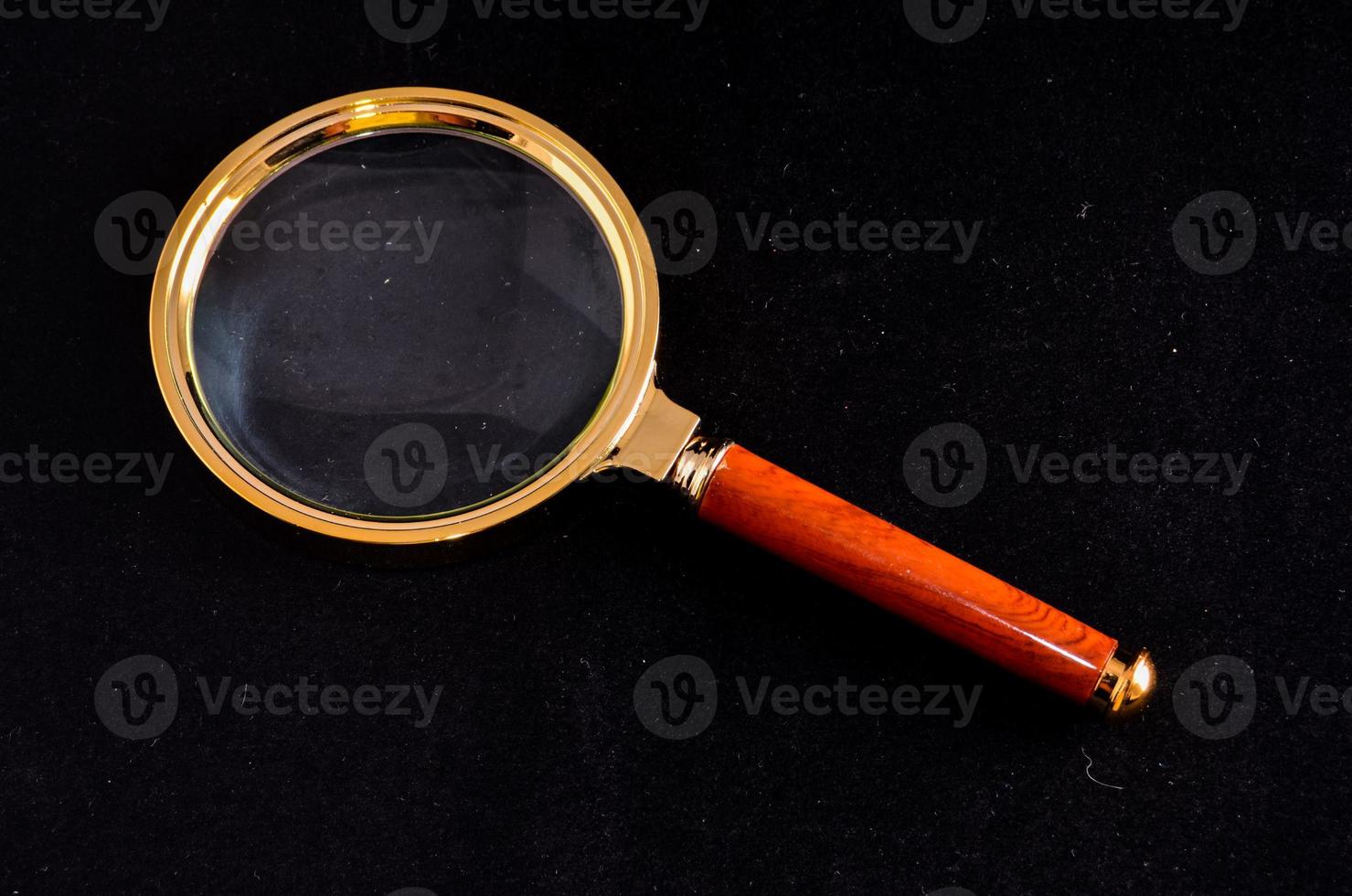 Isolated magnifying glass photo