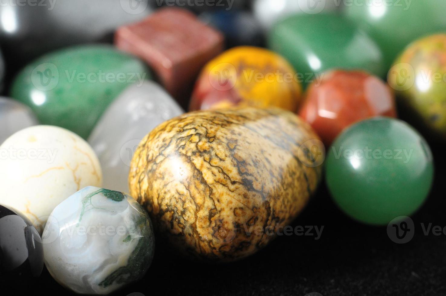 Natura gemstones close-up view photo