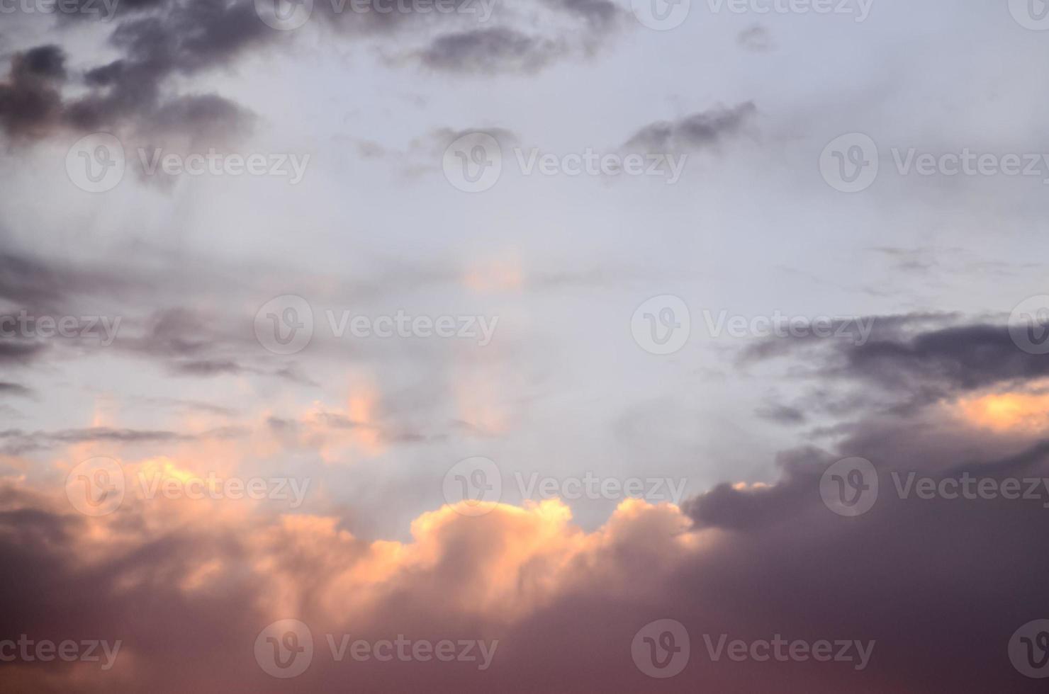 Sky with clouds close-up photo