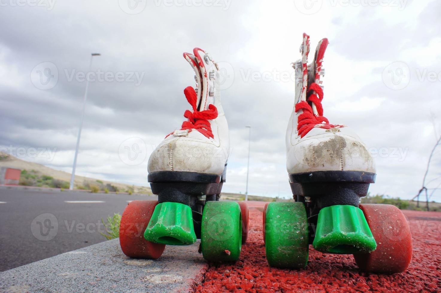 Rollerskates on the road photo