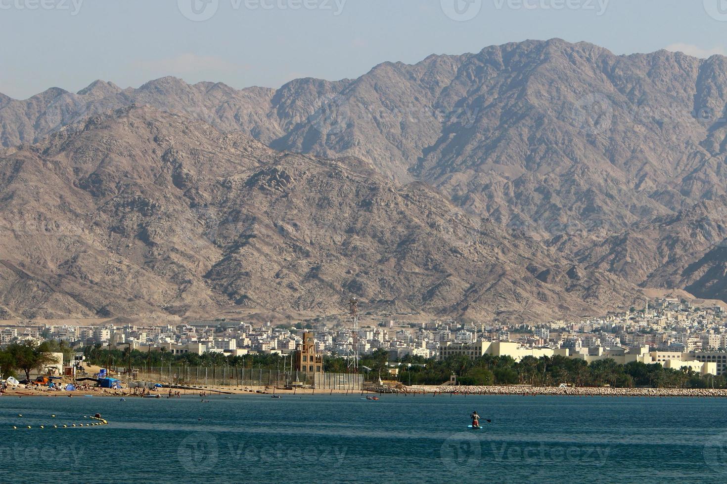 Jordan on the opposite side of the Red Sea. photo