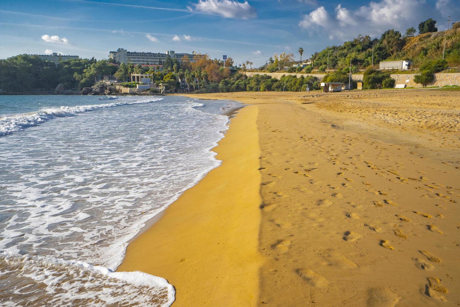 perfect beach and peaceful view of the sea photo