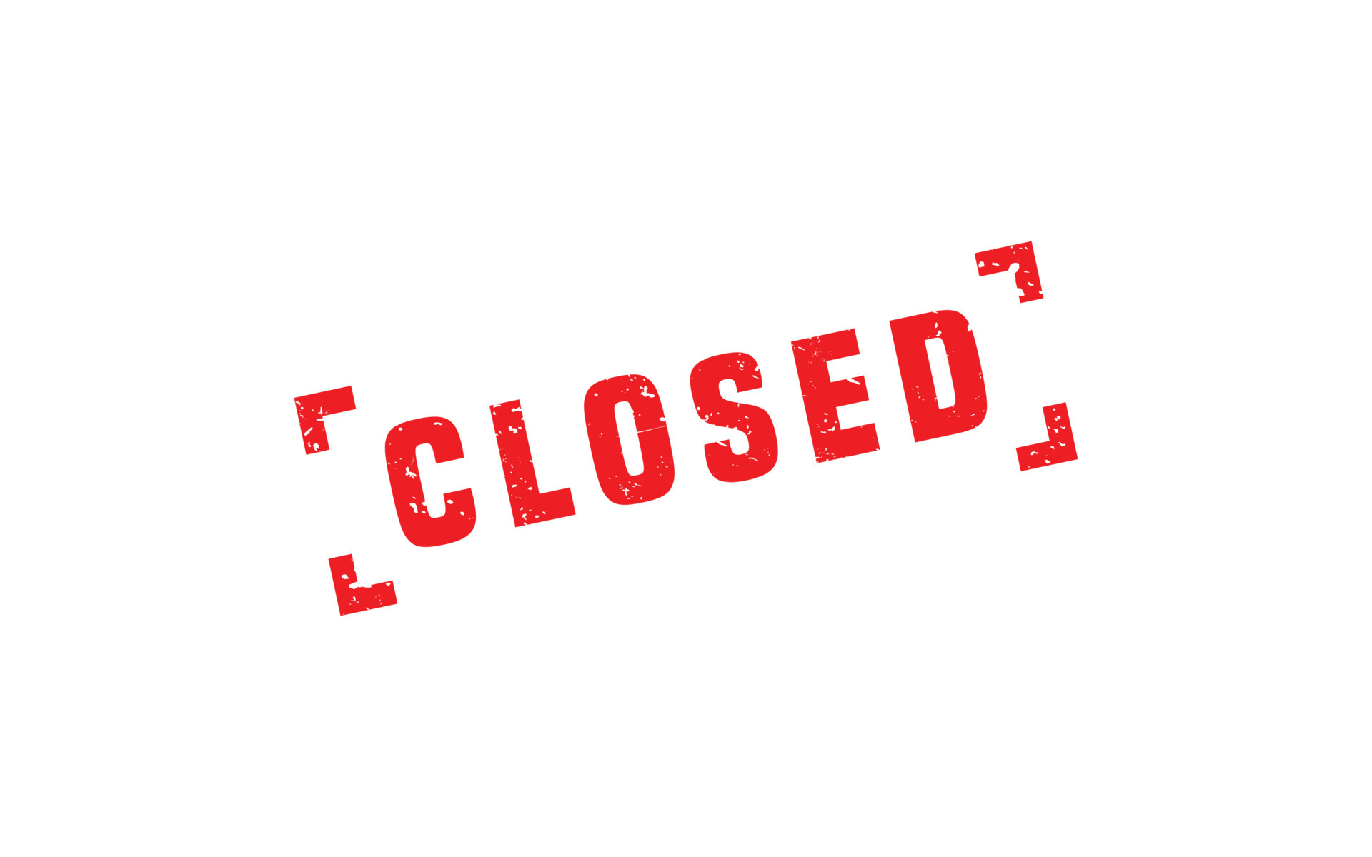 CLOSED stamp rubber with grunge style on white background 17167092