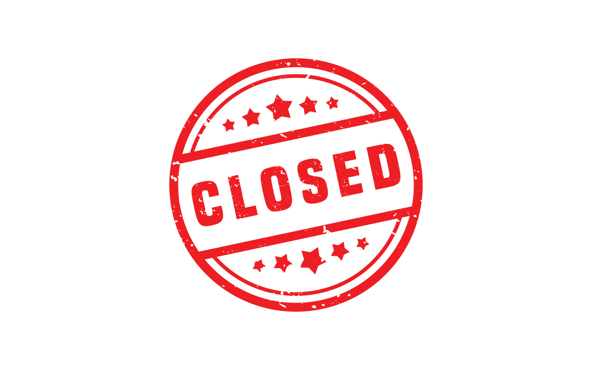 CLOSED stamp rubber with grunge style on white background 17167094