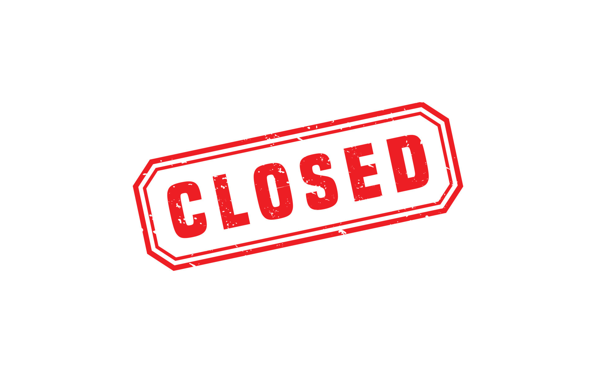 CLOSED stamp rubber with grunge style on white background 17167098
