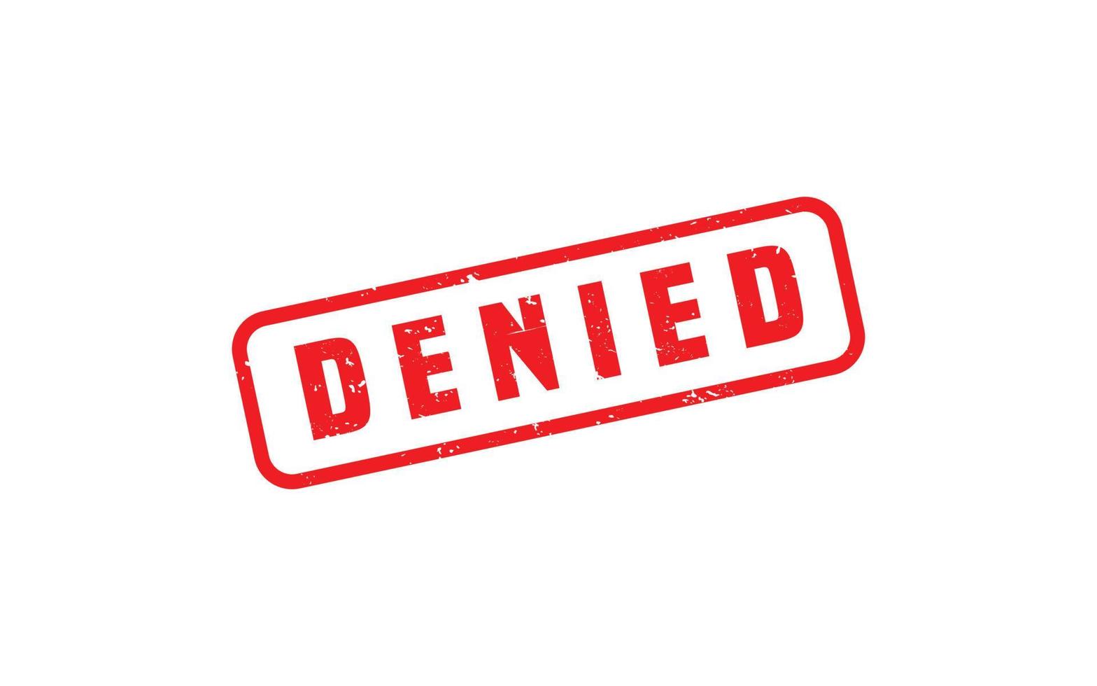 DENIED stamp rubber with grunge style on white background vector