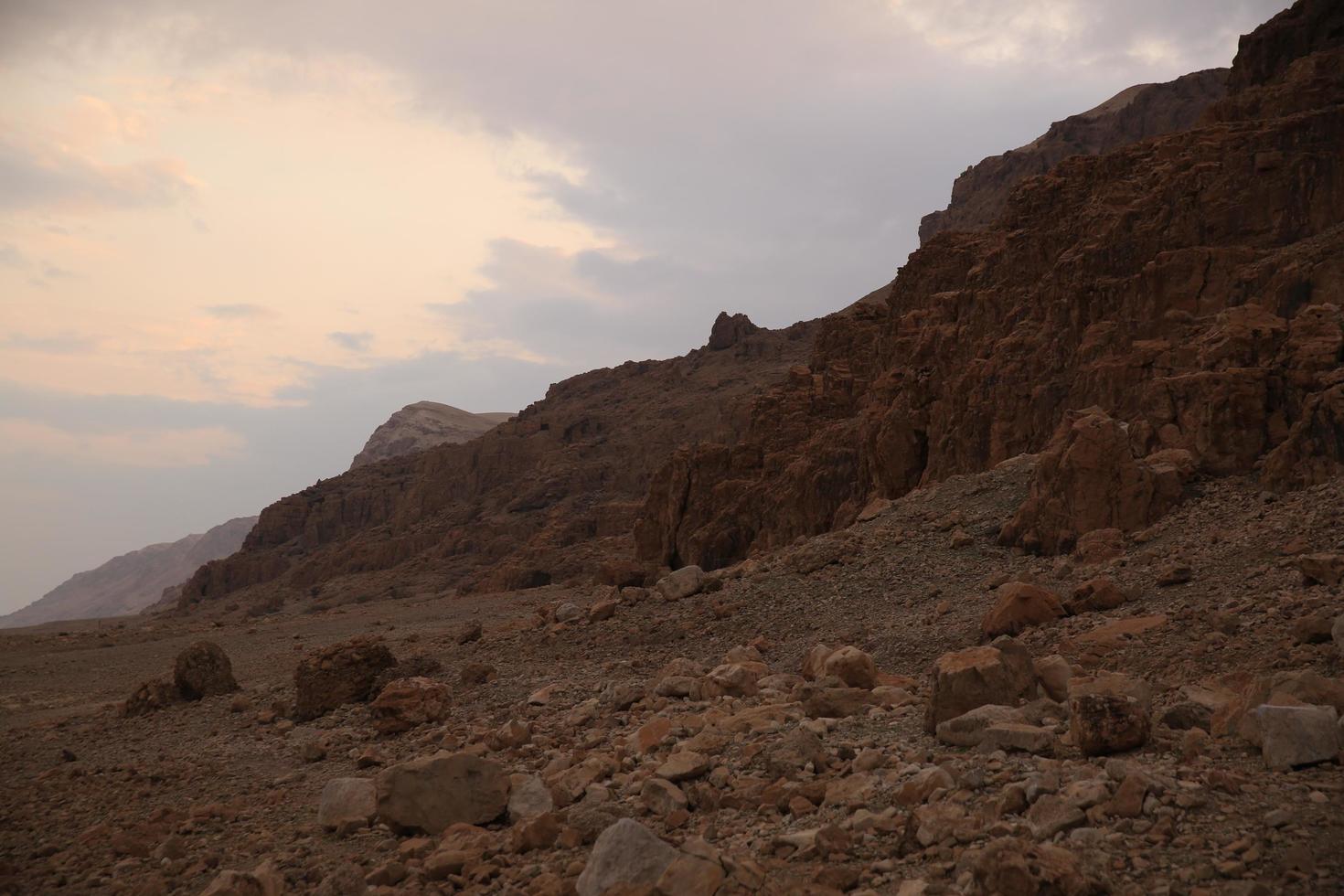 Caves in the desert photo