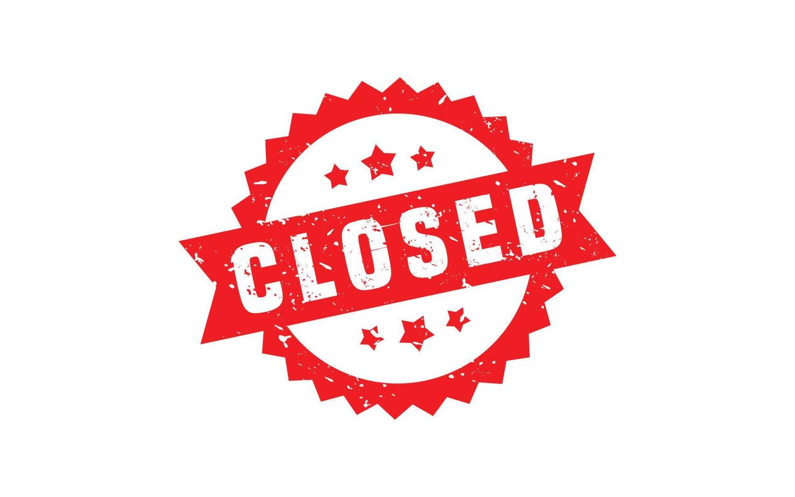 CLOSED stamp rubber with grunge style on white background 17167627