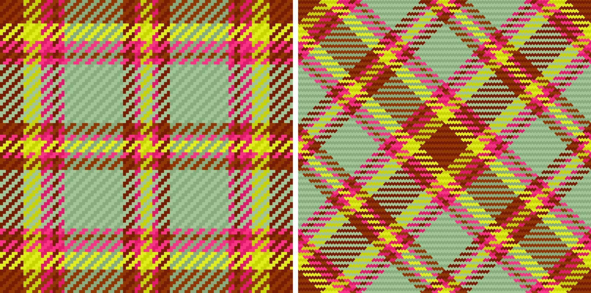 Textile background check. Pattern tartan texture. Seamless vector plaid fabric.