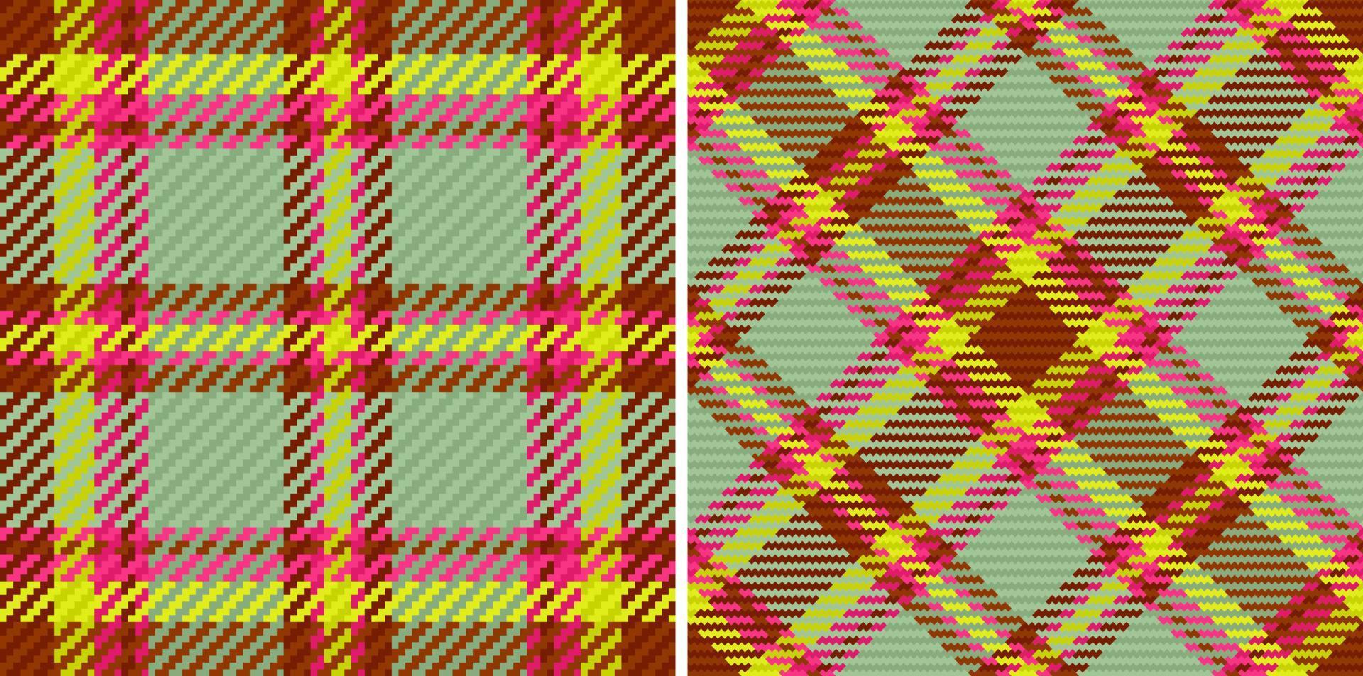 Textile background check. Pattern tartan texture. Seamless vector plaid fabric.