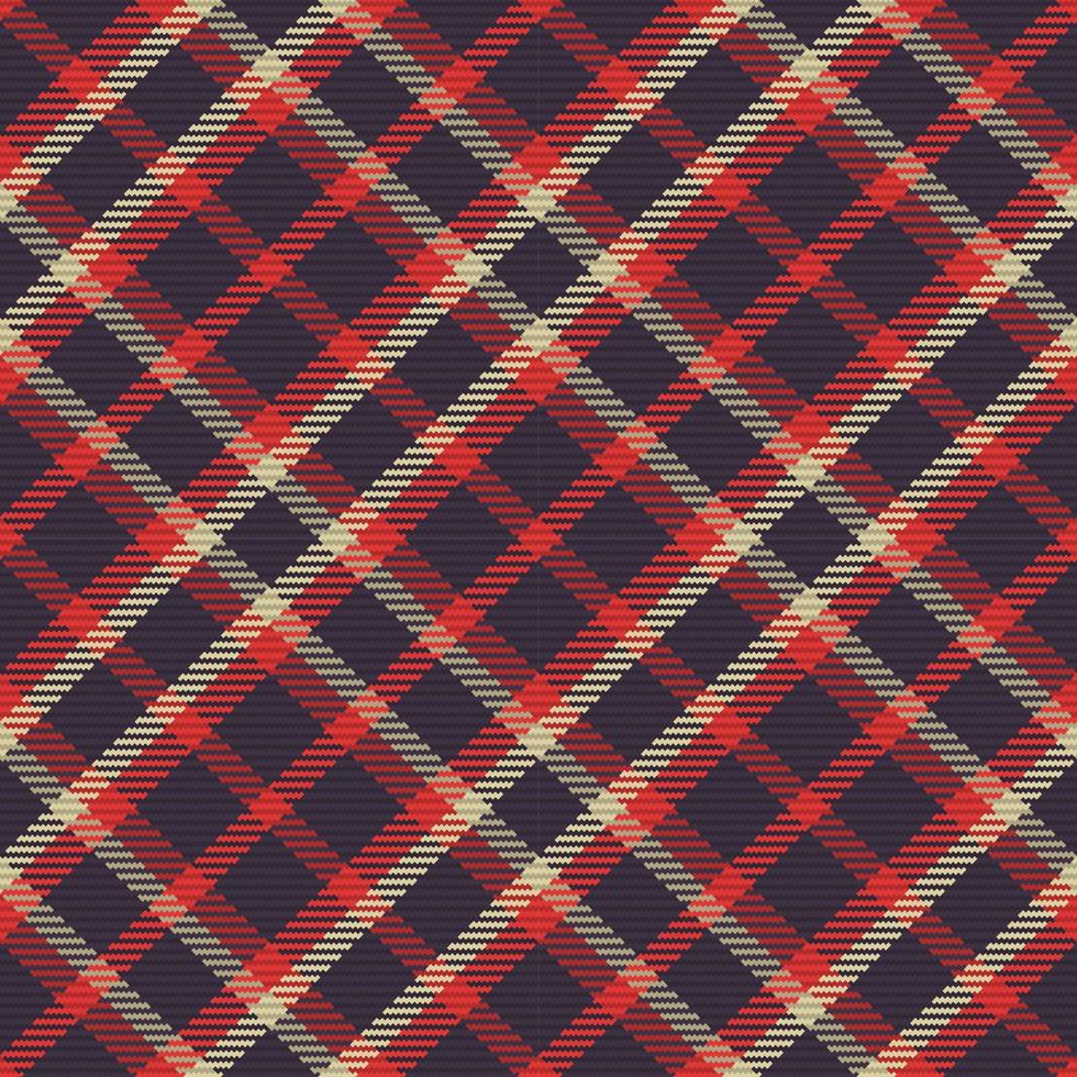 Seamless pattern of scottish tartan plaid. Repeatable background with check fabric texture. Vector backdrop striped textile print.