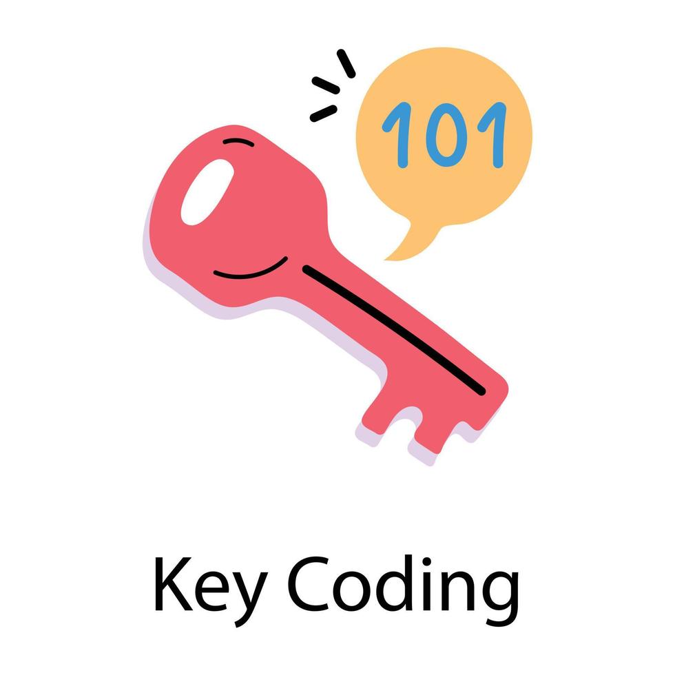 Trendy Key Coding 17169304 Vector Art at Vecteezy