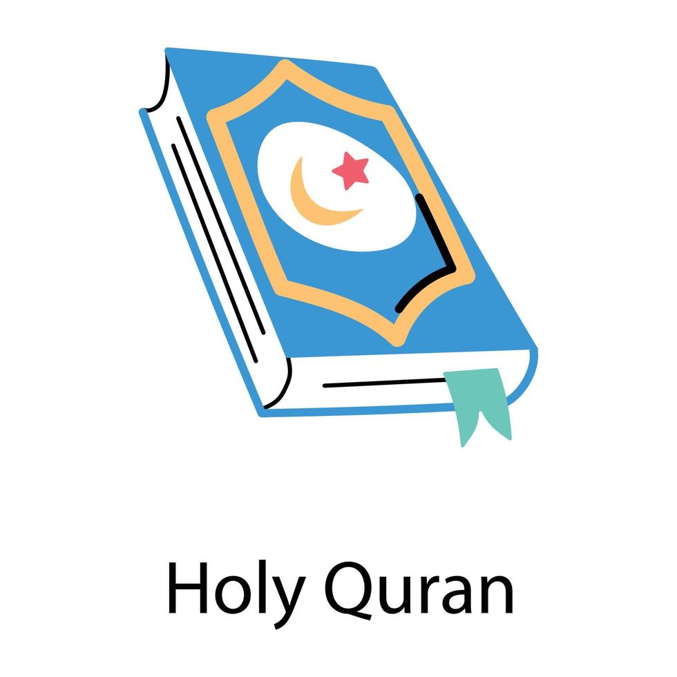 Trendy Holy Quran vector