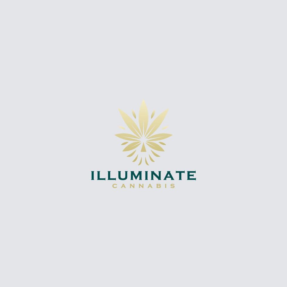 Cannabis weed marijuana leaf icon. Abstract background vector