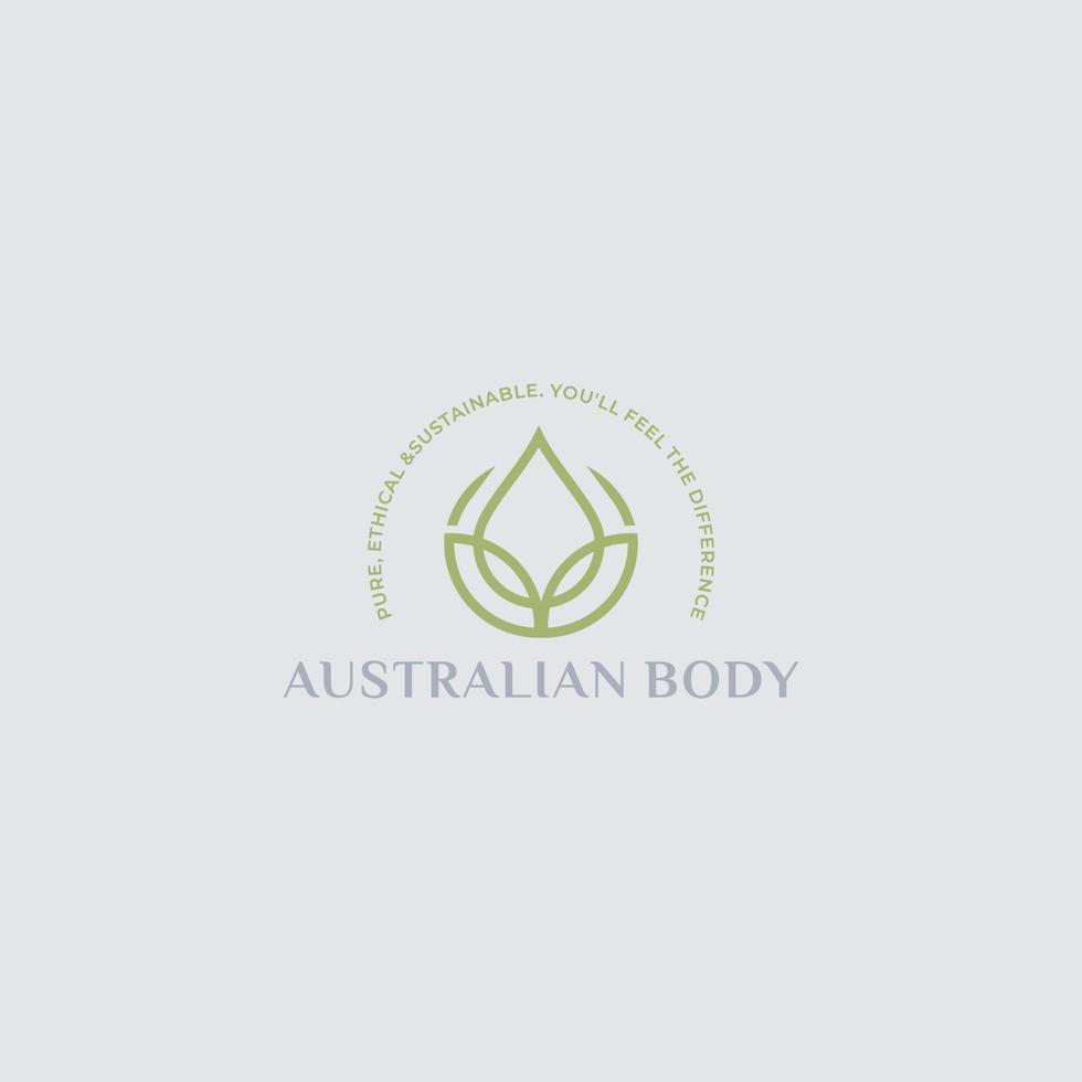 lotus line art logo design minimal style vector