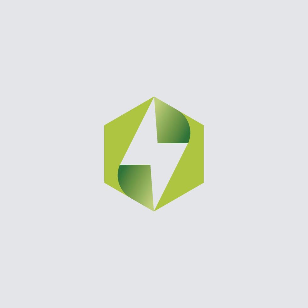 Rechargeable electricity logo design concept vector