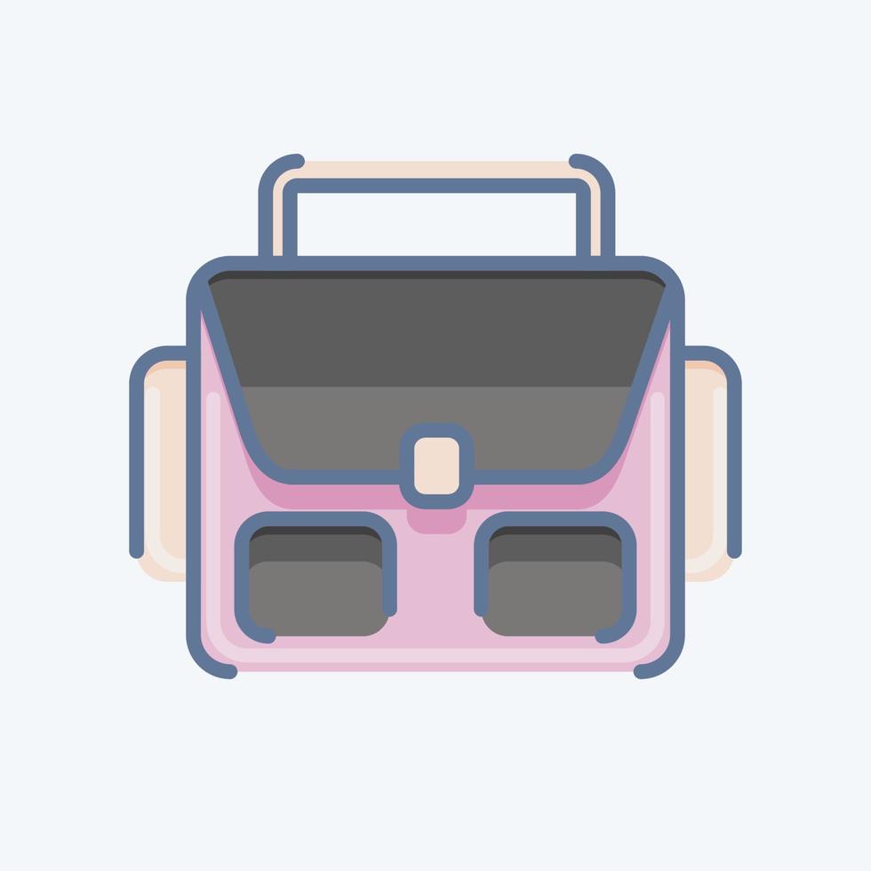 bolsa de fotografía de icono. relacionado con el símbolo de la fotografía. estilo garabato. diseño simple editable. ilustración sencilla vector