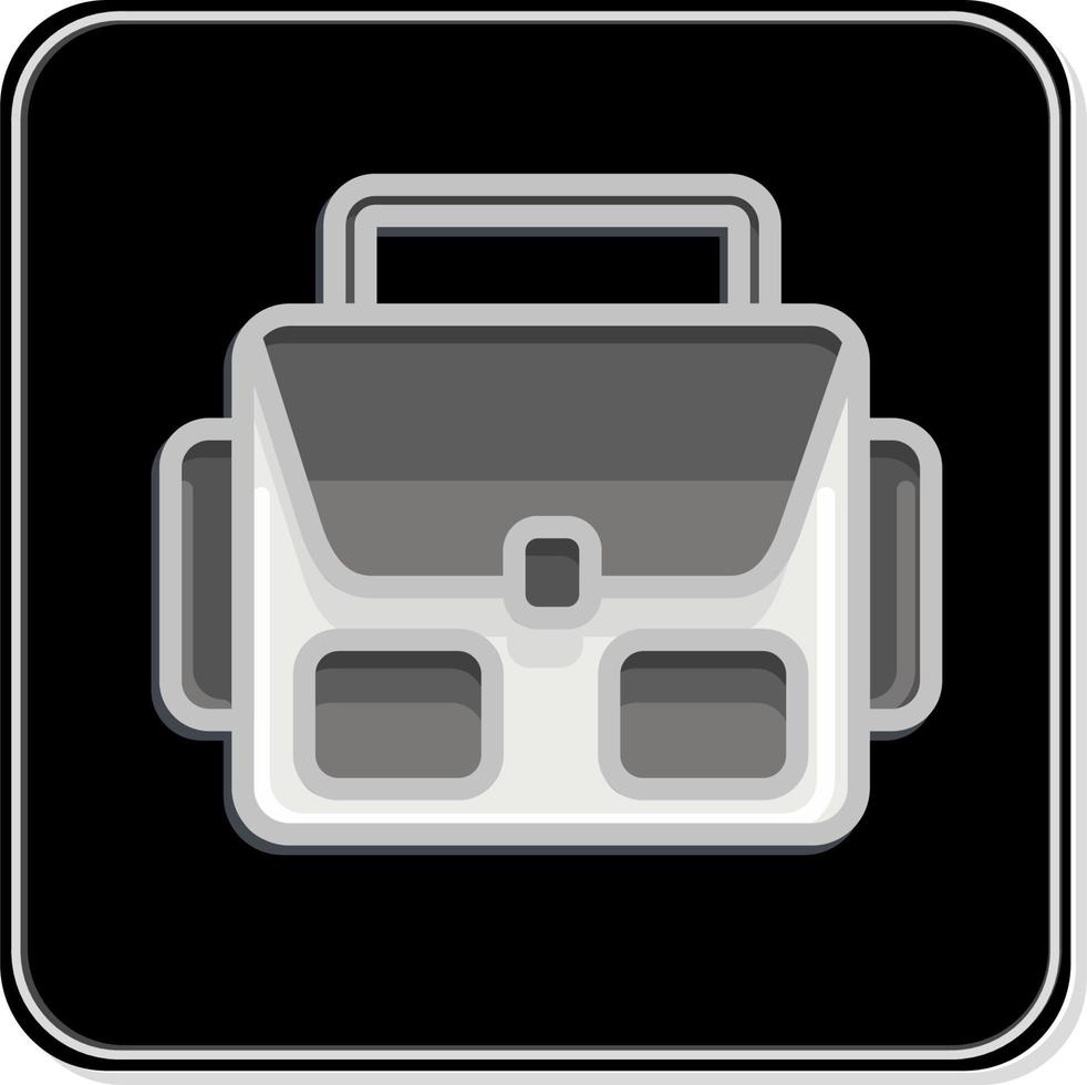 bolsa de fotografía de icono. relacionado con el símbolo de la fotografía. estilo brillante. diseño simple editable. ilustración sencilla vector