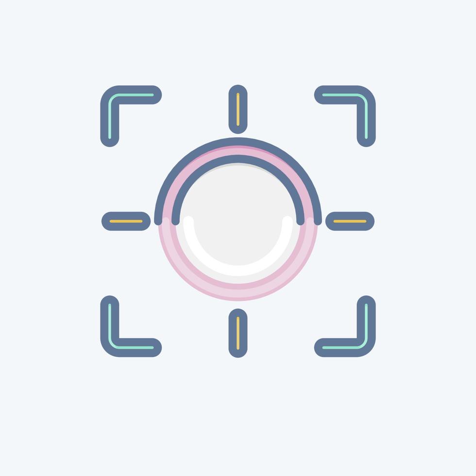 Icon Zoom. related to Photography symbol. doodle style. simple design editable. simple illustration vector