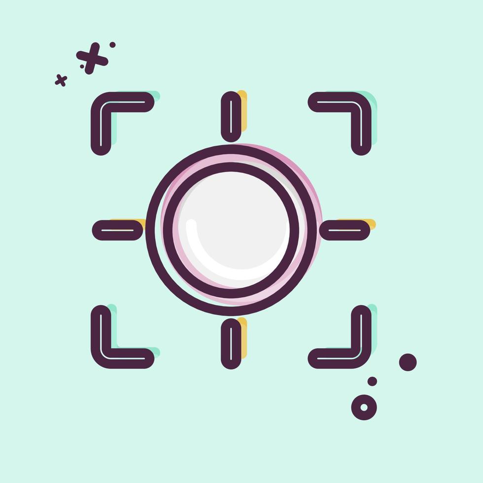 Icon Zoom. related to Photography symbol. MBE style. simple design editable. simple illustration vector