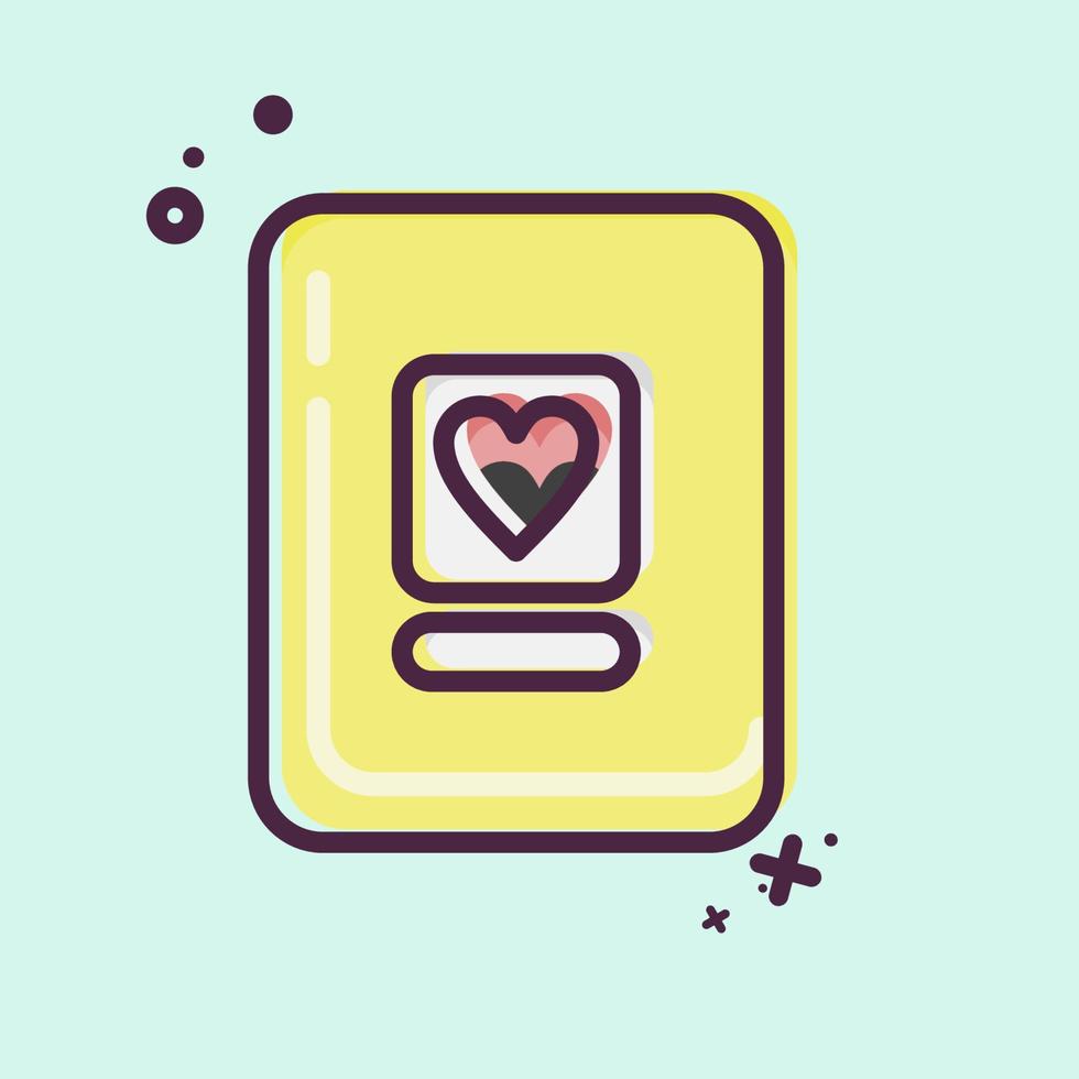 Icon Photo Album. related to Photography symbol. MBE style. simple design editable. simple illustration vector