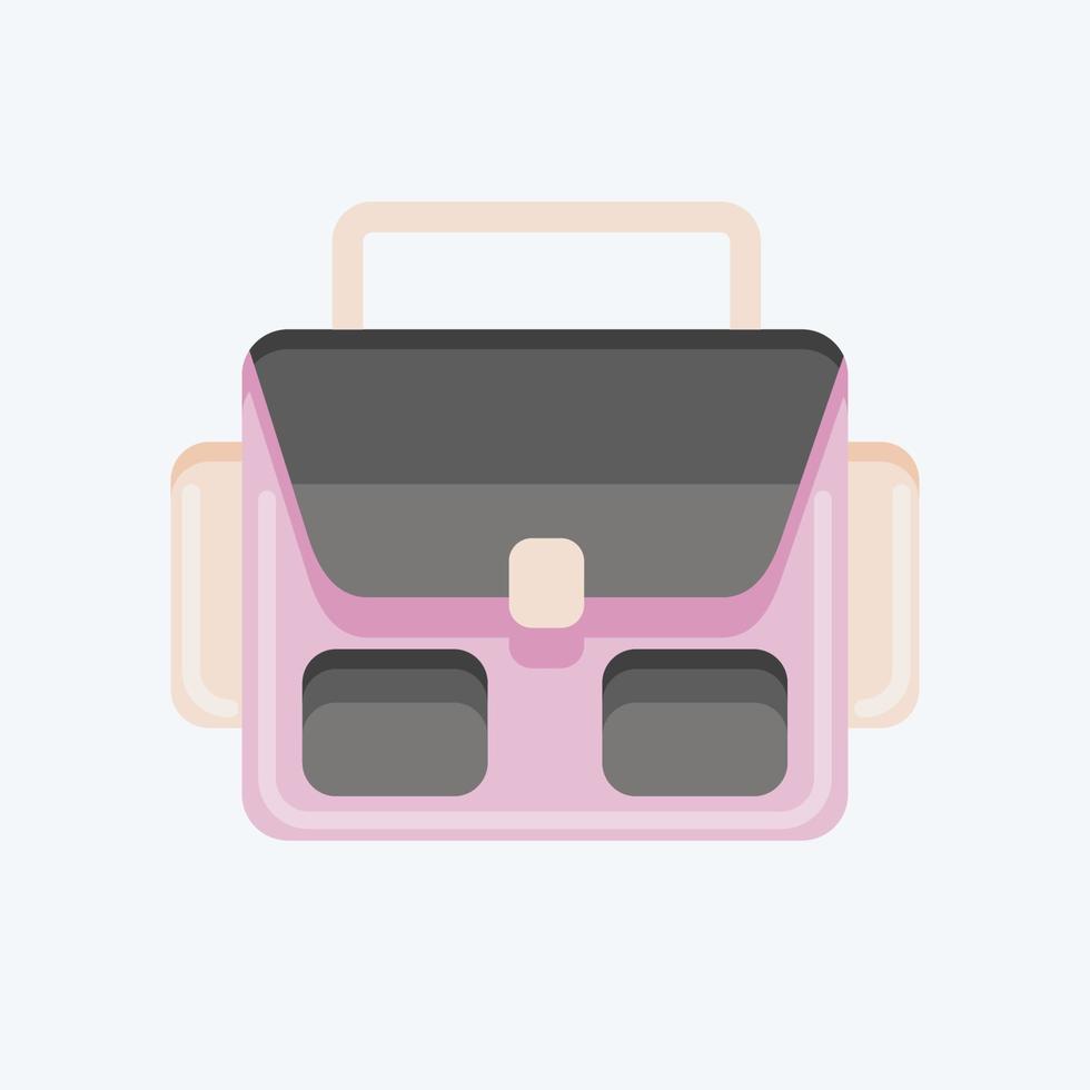 Icon Photograpy Bag. related to Photography symbol. flat style. simple design editable. simple illustration vector