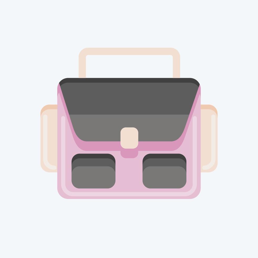 bolsa de fotografía de icono. relacionado con el símbolo de la fotografía. estilo plano diseño simple editable. ilustración sencilla vector