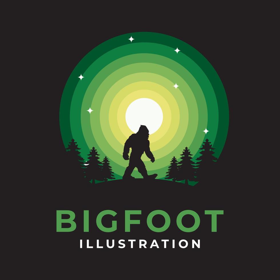 bigfoot logo template vector illustration design